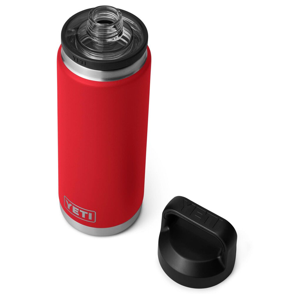 YETI Rambler 26 Oz Water Bottle with Chug Cap in Rescue Red, , large