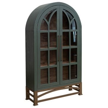 Fallridge Obsidian Cabinet in Green Teal and Bronze, , large