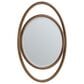 James Martin Vanities Esca 28" Oval Mirror in Mid-Century Walnut, , large