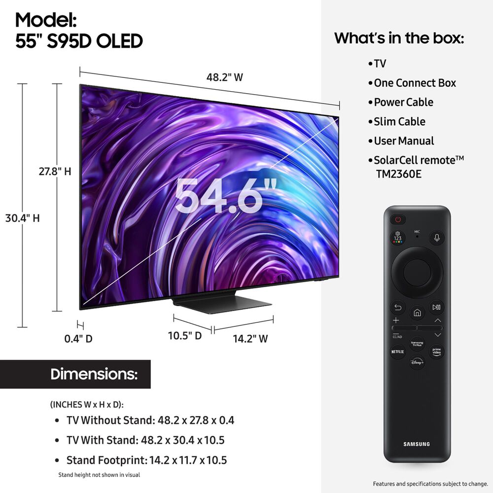 Samsung 65&quot; 4K OLED w/Soundbar Sys, , large