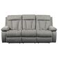 Ashley Mitchiner Manual Recliner Sofa with Drop Down Table in Fog, , large