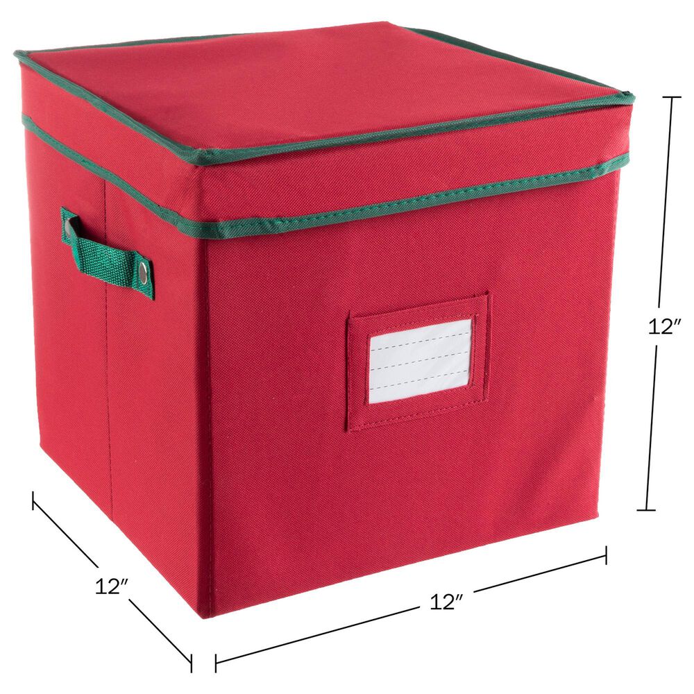 Timberlake Ornament Storage Box in Red &#40;Set of 2&#41;, , large