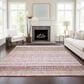 Dalyn Rug Company Portico PO2 Pink 10" x 14" Area Rug, , large