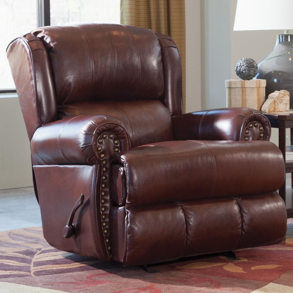 Catnapper Duncan Deluxe Glider Recliner in Walnut, , large