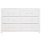 Ashley Maeling Queen Panel Bed with Dresser and Nightstand in Matte White, , large