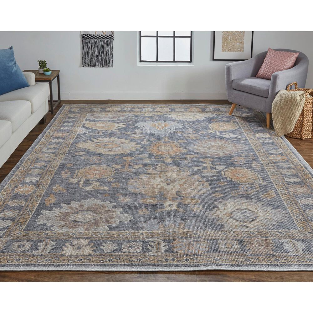 Feizy Wendover 3&#39;6&quot; x 5&#39;6&quot; Charcoal Area Rug, , large