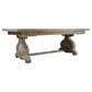 Hooker Furniture Chatelet Rectangle Trestle Dining Table in Vintage White - Table Only, , large