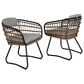 Hearth and Haven 7-Piece Outdoor Rectangular Dining Set with Beige Cushion in Black, , large