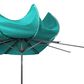 CorLiving 10" UV & Wind Resistant Patio Umbrella in Turquoise Blue, , large