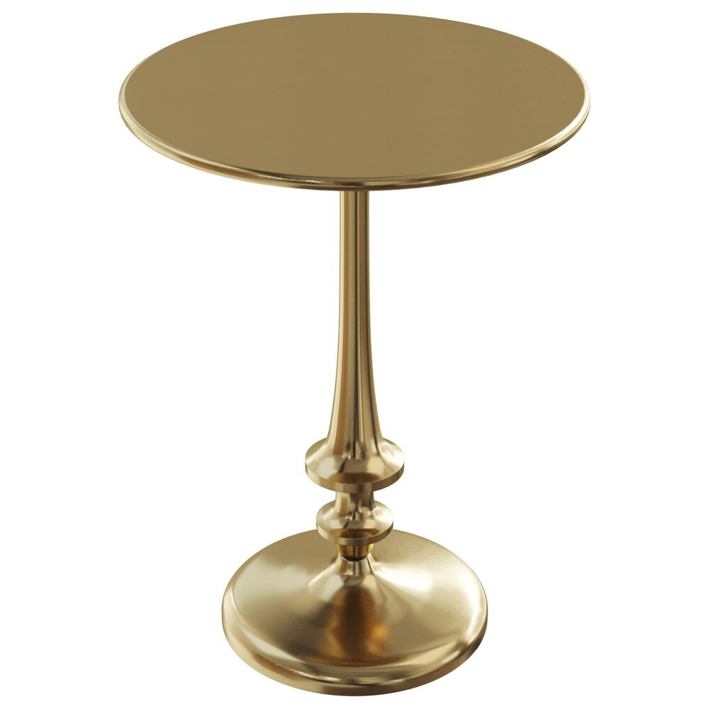 Timberlake Side Table in Antiqued Brass, , large