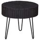 Crestview Collection Drummond Round End Table in Black, , large