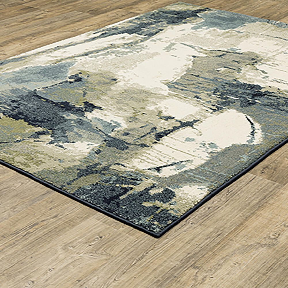 Oriental Weavers Seneca SE11A 7&#39;10&quot; x 10&#39; Blue and Green Area Rug, , large