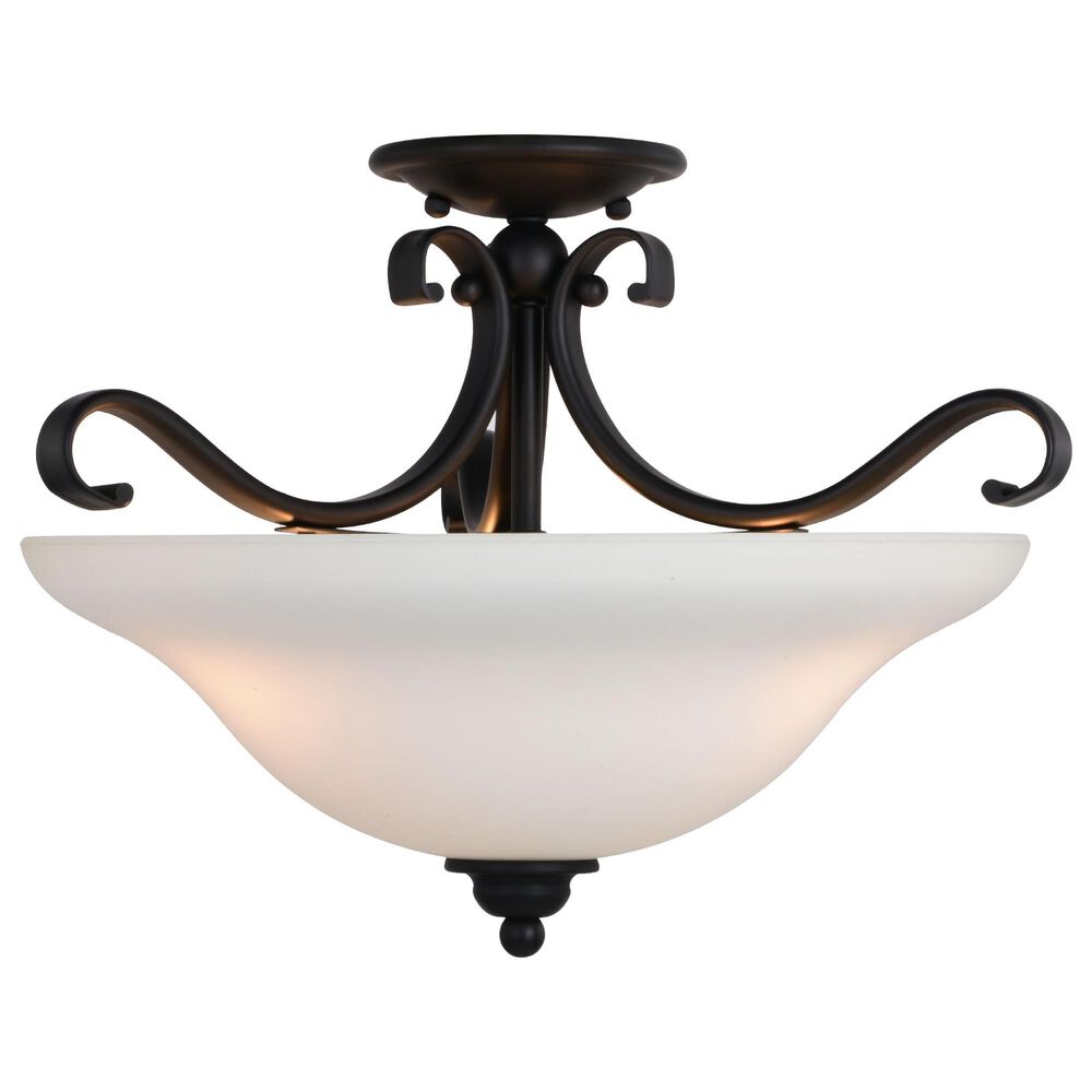 Vaxcel Monrovia 3-Light Semi Flush Mount in Oil Rubbed Bronze, , large