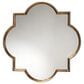 Baxton Studio Tiana Quatrefoil Accent Wall Mirror in Antique Bronze and Gold, , large