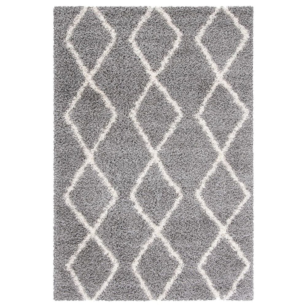 Safavieh Venus Shag VNS682J 8" x 10" Grey and Ivory Area Rug, , large
