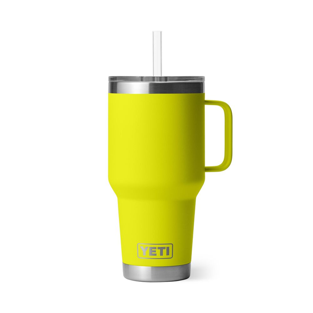 YETI Rambler 35 oz Straw Mug Firefly Yellow, , large