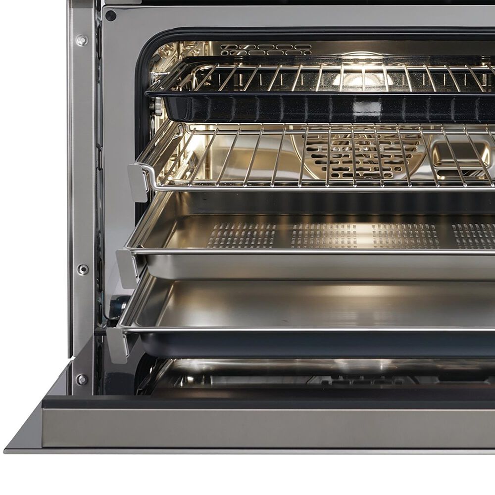 Wolf Appliances M Series 24" Single Electric Plumbed Wall Oven with Convection Steam in Stainless Steel, , large