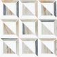 Dal-Tile Gamma Azure Blend 12"" X 12"" WINDOW Natural Stone Mosaic Sheet, , large