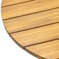Hearth and Haven 3-Piece Outdoor Bistro Set with Round Table in Teak, , large