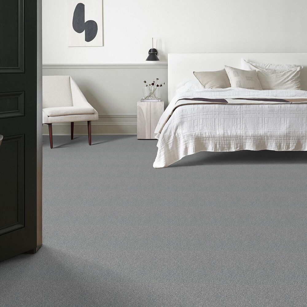 Shaw Tonal Comfort Blue Carpet in Dolphin Sighting, , large