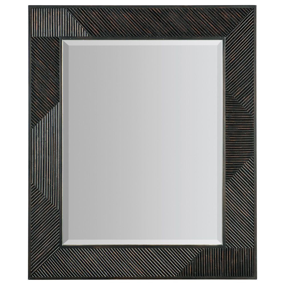 Hooker Furniture Retreat Landscape Mirror in Black Sand, , large