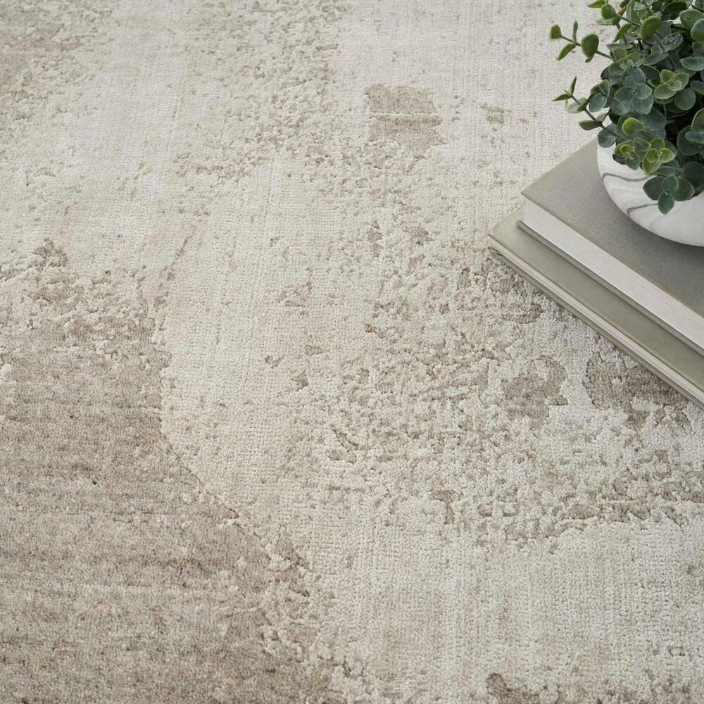 Nourison Harmony 8&#39;6&quot; x 11&#39;6&quot; Silver and Grey Area Rug, , large