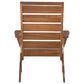 Linon Home Decor Rockport Patio Arm Chair with Natural Frame in Beige, , large