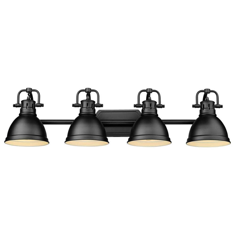 Golden Lighting Duncan 4-Light Vanity Light in Matte Black, , large
