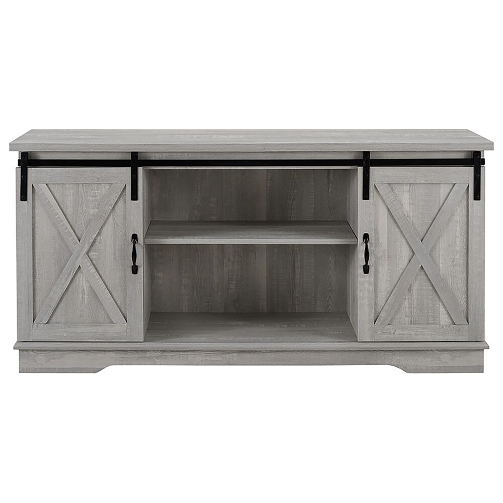 Walker Edison 58&quot; TV Stand in Stone Grey, , large