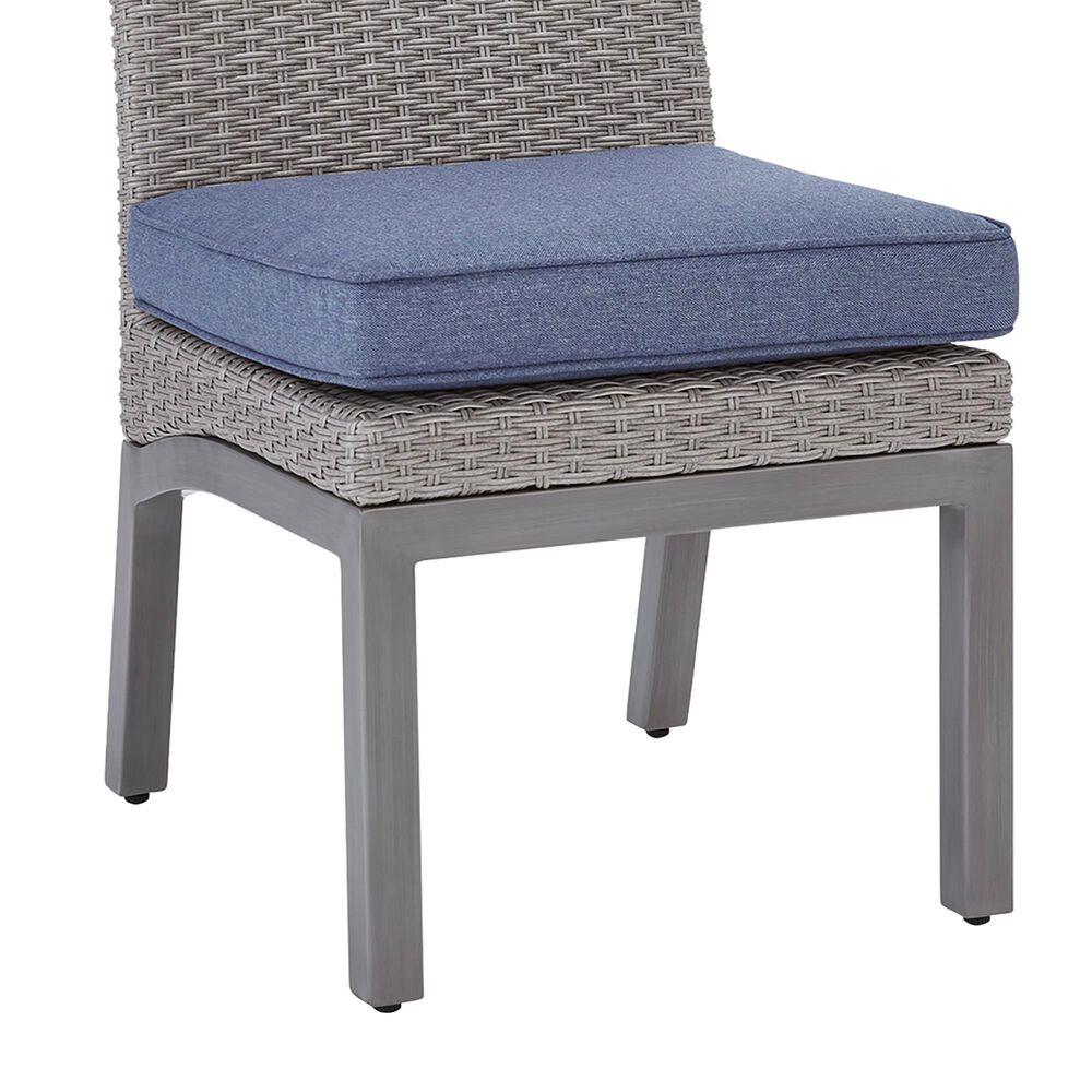 Ashley Half Moon Beach Patio Side Chair with Cushion in Gray (Set of 2), , large