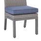 Ashley Half Moon Beach Patio Side Chair with Cushion in Gray (Set of 2), , large