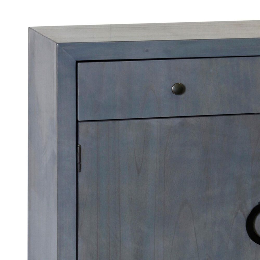 Stylecraft Lamps Inc 2-Door Chest with Drawer in Gray Blue, , large