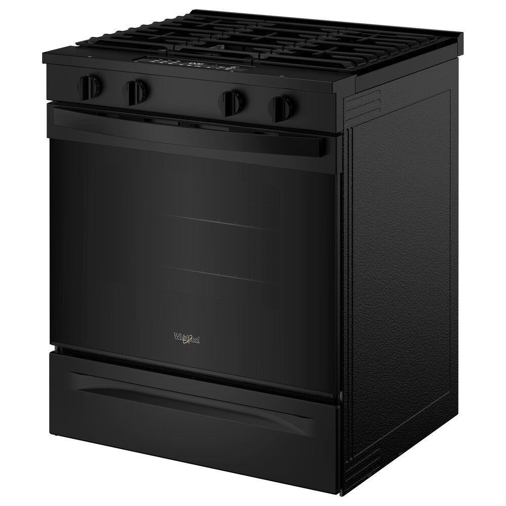 Whirlpool 30" Gas Smart Range in Black, , large