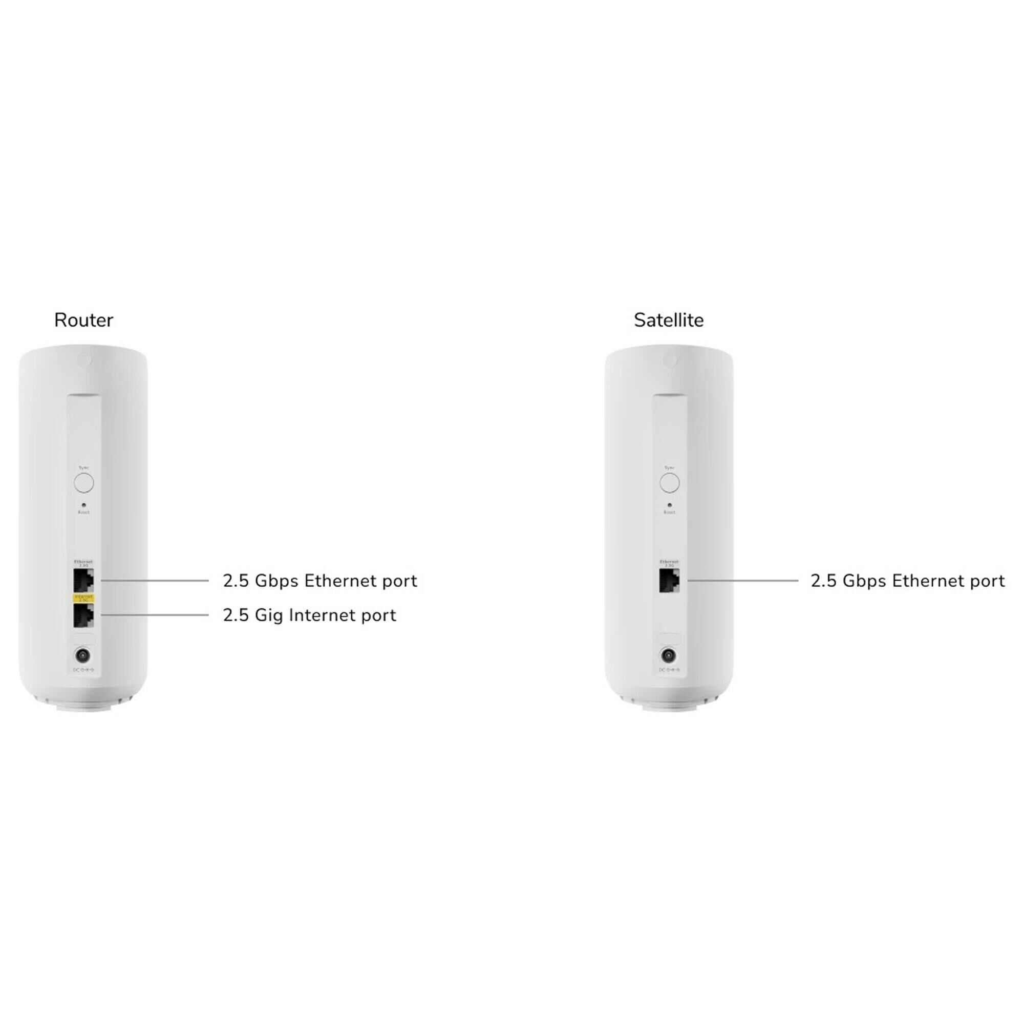 NETGEAR Orbi 370 Dual-Band Wi-Fi 7 Mesh Router in White (2-Pack)