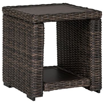 Signature Design by Ashley Grasson Lane Square End Table in Brown, , large