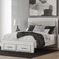 Ashley Zuraleus Queen Storage Bed in Matte White, , large