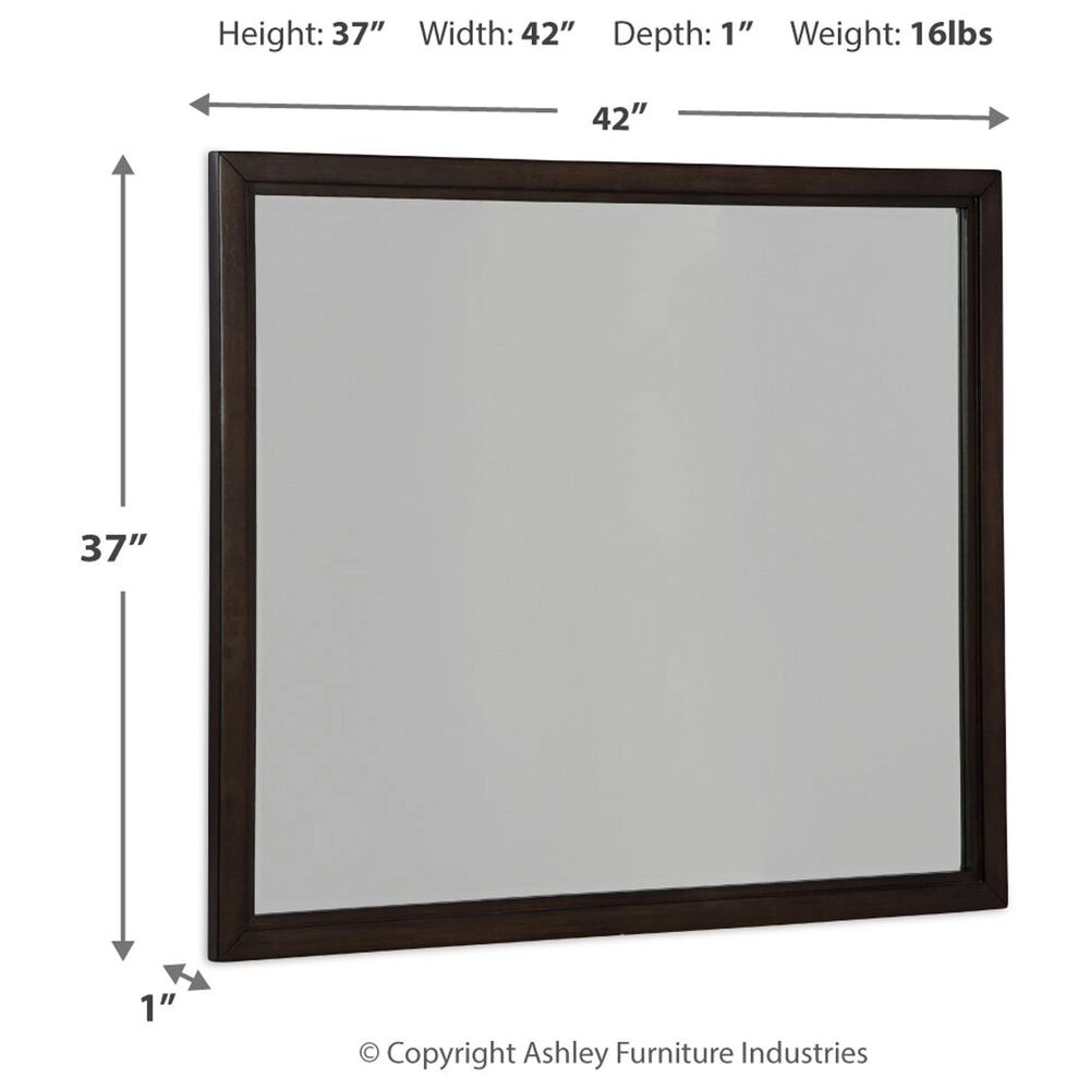 Ashley Neymorton Bedroom Mirror in Dark Grayish Brown, , large