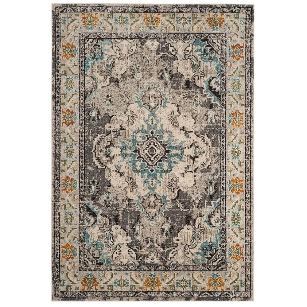 Safavieh Monaco MNC243G-4 4&#39; x 5&#39;7&quot; Grey/Light Blue Area Rug, , large