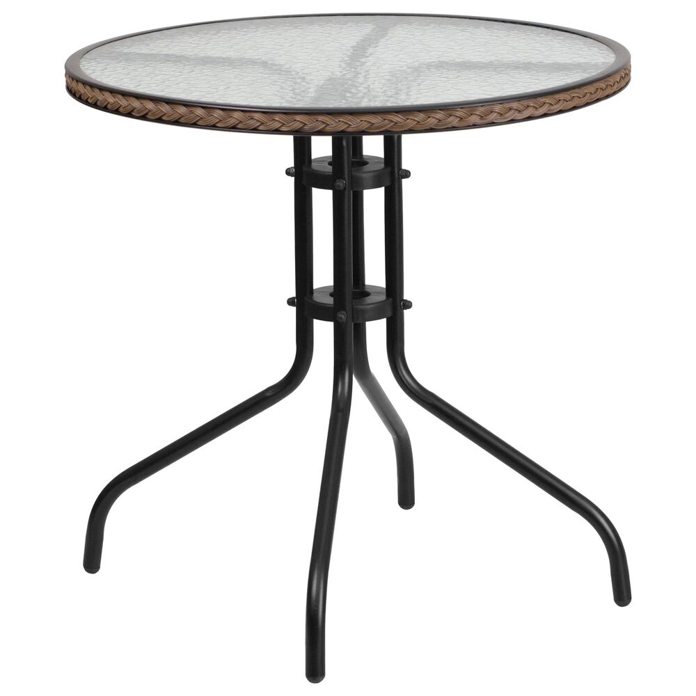 Flash Furniture 28" Round Table in Brown, , large