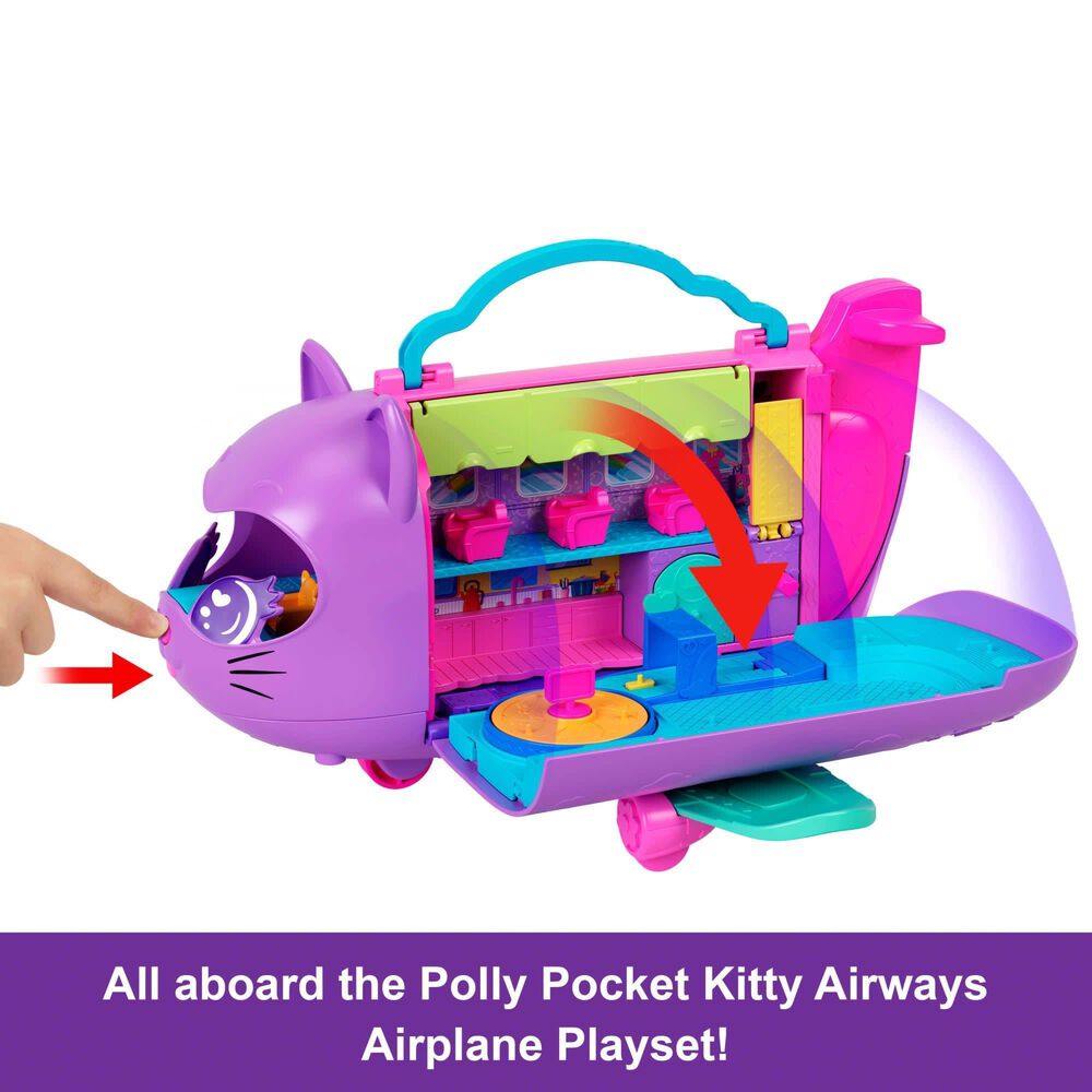 Polly Pocket Kitty Airways Set in Multicolor, , large