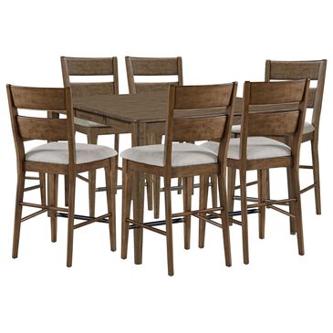 Hawthorne Furniture Koloa 7-Piece Counter Height Dining Set in Honey, , large