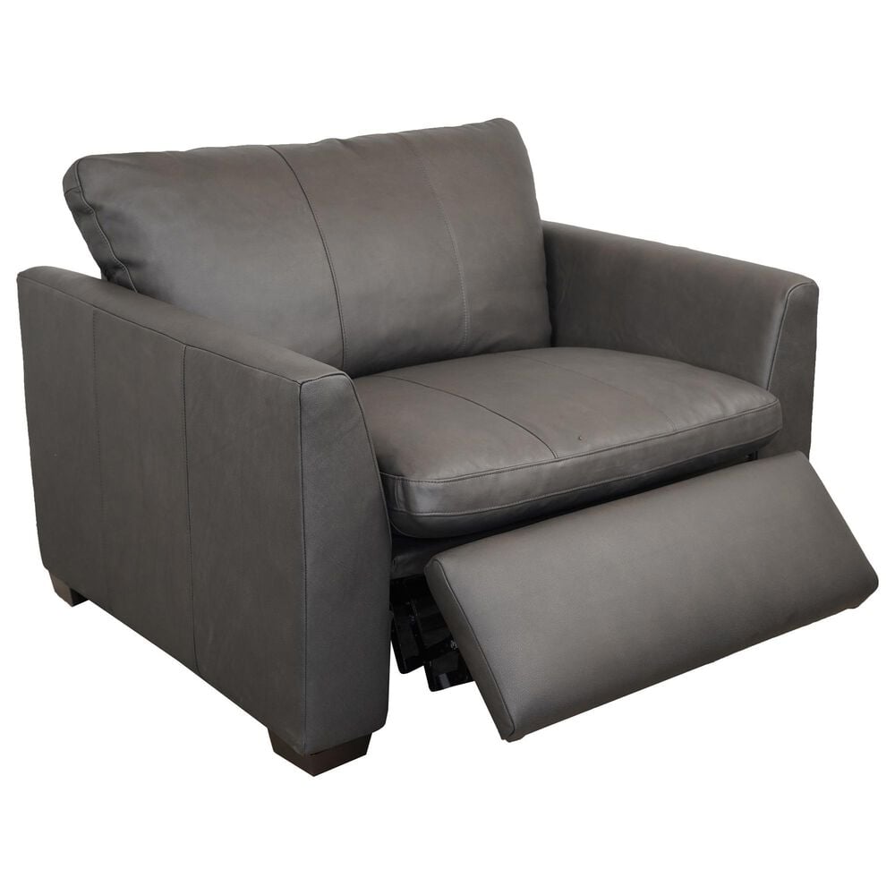 Aurora Furnishings Power Accent Chair in Malta Charcoal, , large