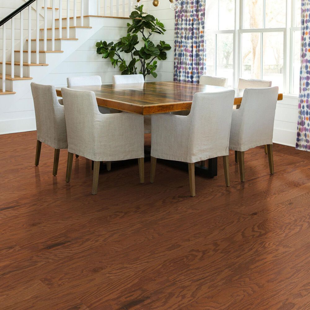 Shaw Albright Gunstock Oak 5&quot; Engineered Hardwood, , large