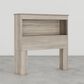 Lemoore Essential Twin Bookcase Headoard in Swedish Grey Elm, , large