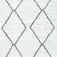 Safavieh August Shag 6"7" Round Ivory and Grey Area Rug, , large