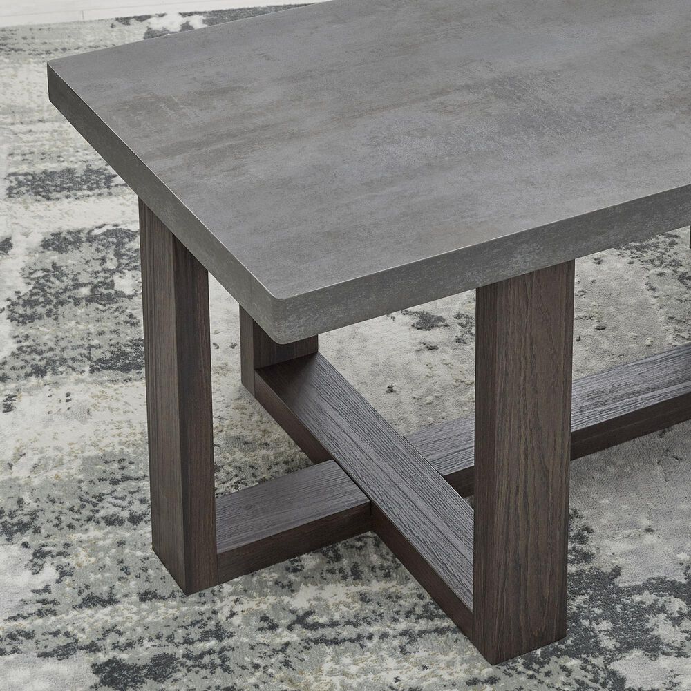 Ashley Dynnford 3-Piece Occasional Table Set in Gray and Brown, , large