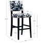 Linon Home Decor Corey Bar Stool in Black, , large