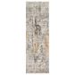 Surya Presidential PDT-2306 3"3" x 10" Blue, Gray and Orange Runner, , large