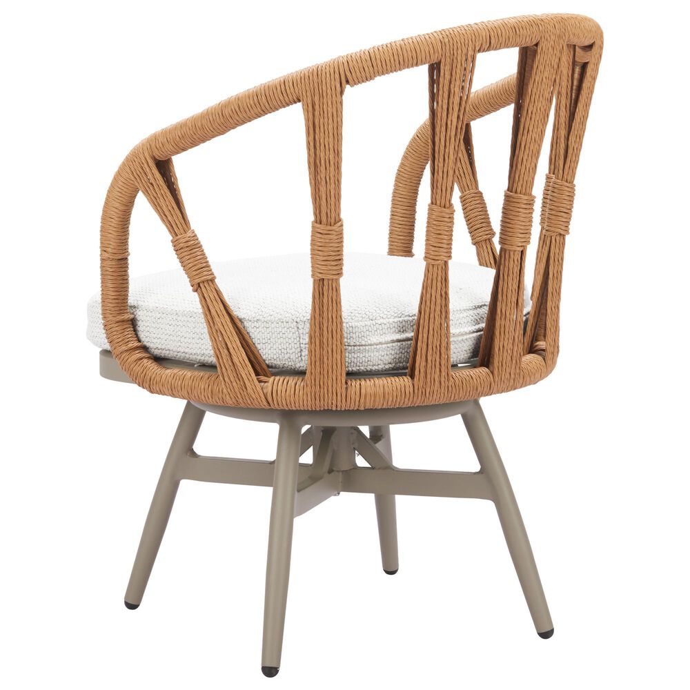 Zuo Modern Safal Swivel Outdoor Dining Chair in Gray, , large