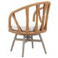Zuo Modern Safal Swivel Outdoor Dining Chair in Gray, , large